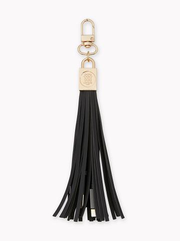 Férfi Tommy Hilfiger USB Tassel Technology Fekete | HU 1583VRW